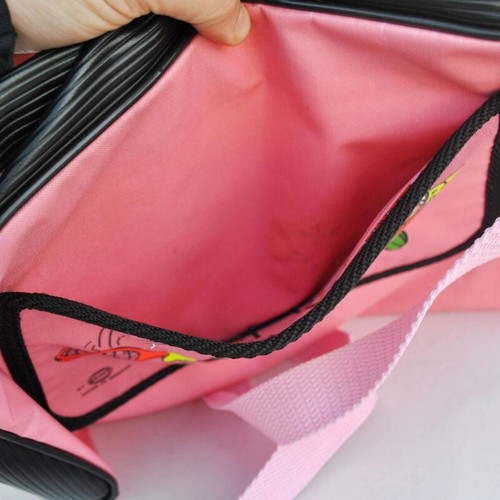 Paxos Vintage Pink Shoulder Bag Crossbody with Cartoon Designs used