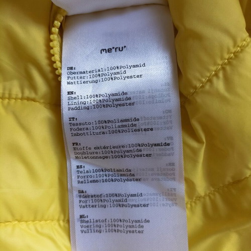 Meru women's jacket like new, yellow, size S