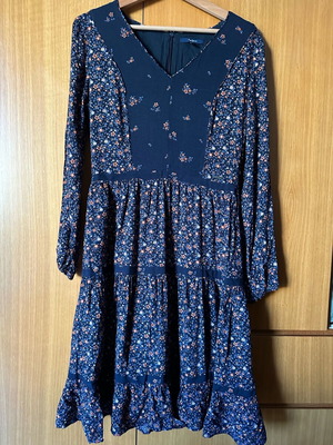 Pepe Jeans dress like new, size S, cotton, navy blue