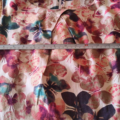 Peacocks sleeveless summer dress, butterfly print, sizes L-XL