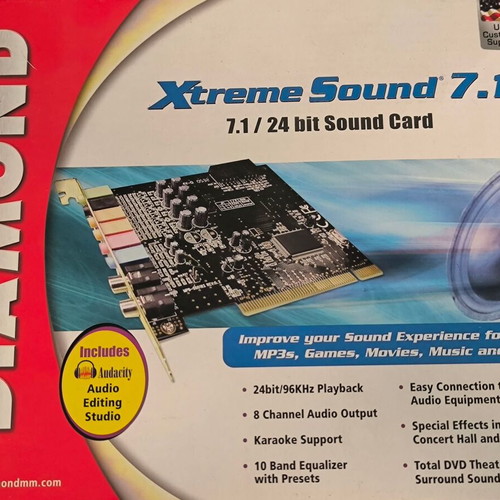 Diamond Xtreme Sound 7.1 PCI sound card used