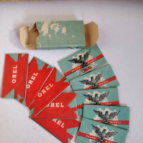 Orel razor blades 1941-1944, new, pack of 10, Germany