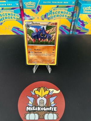 Boldore card 52/98 from Pokemon Emerging Powers used