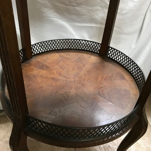 Set of 2 Louis XVI style tables used, antiques