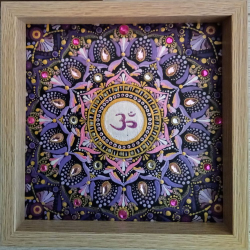Therapeutic Mandala Sahasrara Canvas Painting New