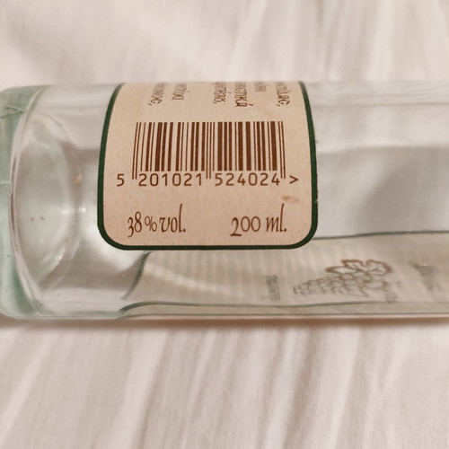 Glass Bottle 200ml empty from Tsantalis Agioritiko Tsipouro used