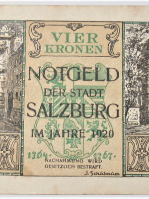 Austria 4 Κορώνες Salzburg 1920 μεταχειρισμένο