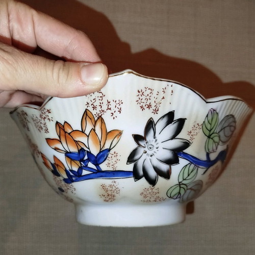 Satsuma Japanese vintage hand-painted vase and bowl set like new