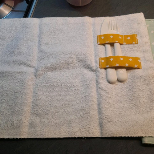 Handmade cotton cutlery cases new for baby feeding