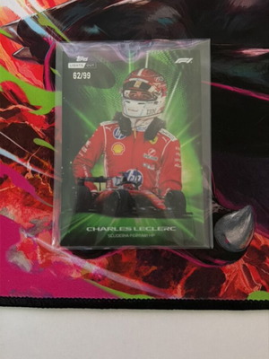 Κάρτα Charles Leclerc Topps 62/99, καινούργια, με δύο θήκες