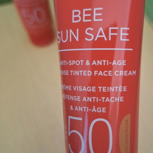 Bee Sun Safe Apivita sunscreens used, pack of two for mature skin