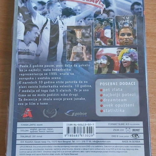 Yugoslavia The Land Of Basketball DVD new