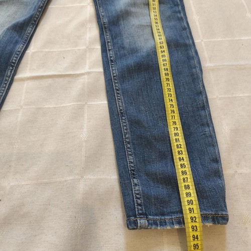 H&M women's girlfriend-fit jeans, size XS, blue