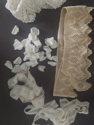 Handmade lace and decorative elements like new, vintage style