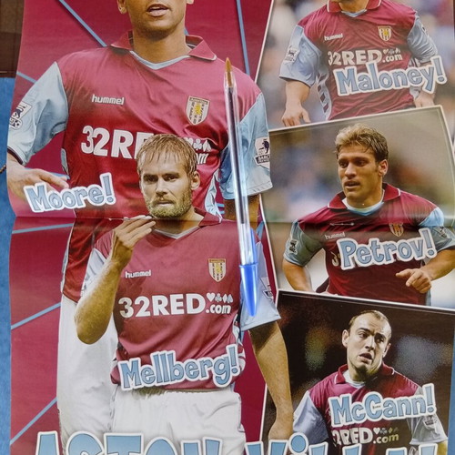 Match Football Magazine May 1-7 2006 Like New with Aston Villa Poster