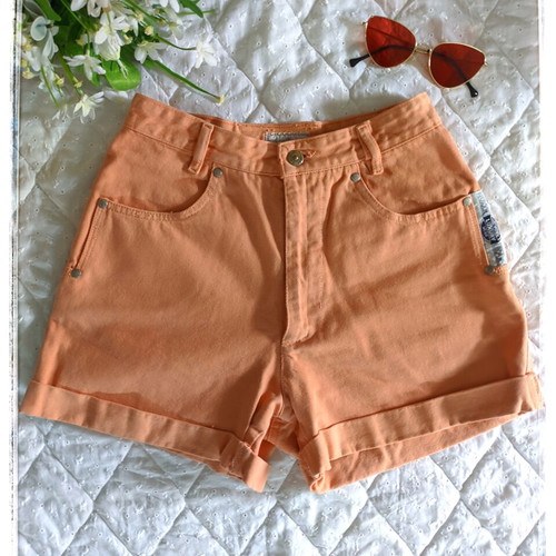 Vintage high-waisted summer shorts Queen Shorts Jeans denim