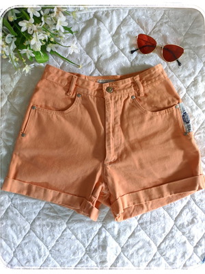 Vintage high-waisted summer shorts Queen Shorts Jeans denim