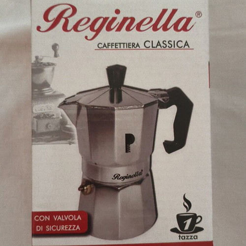 Reginella Classica Espresso Moka Coffee Maker new, 1 cup
