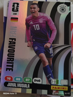 Panini Adrenalyn XL FIFA Παγκόσμιο Κύπελλο 2026 αυτοκόλλητο 190