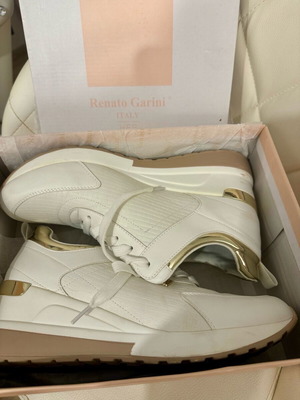 Sneakers wedges Renato Garini καινούργια, νούμερο 41, άσπρα