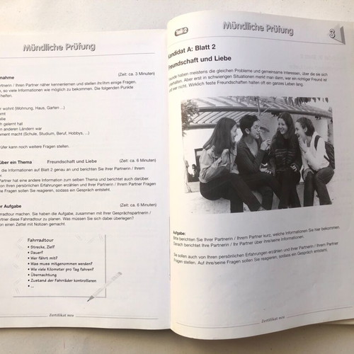 Zertifikat B1 pack of two books used for Goethe Institut exam