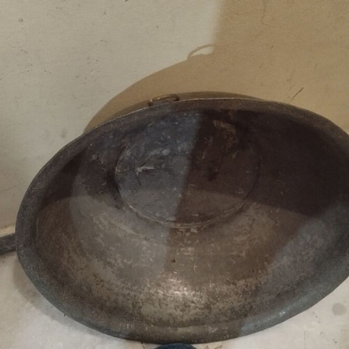 Copper basin hammered handmade used 40 cm diameter