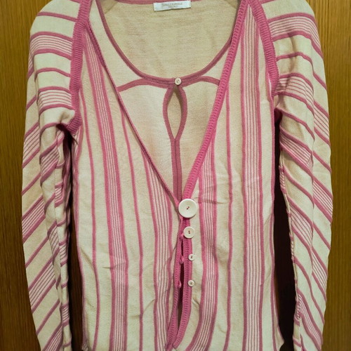 Fullcircle knitted spring blouse and cardigan set like new