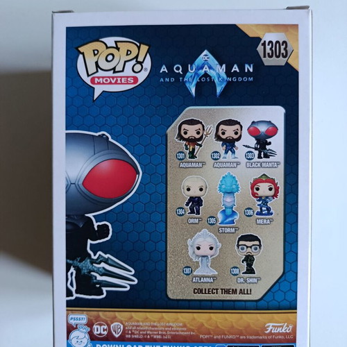 Funko Pop! Black Manta #1303 vinyl figure, like new