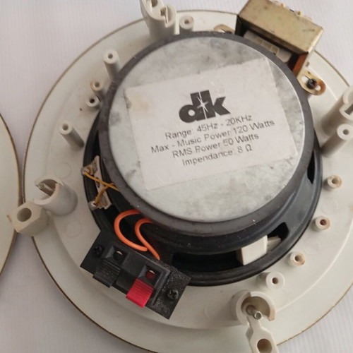 4 Ηχεία ψευδοροφής inox καινούργια, 120W, 8Ω