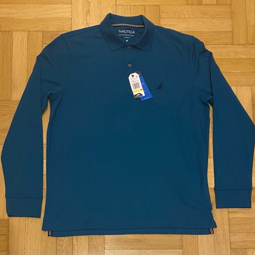 Nautica Polo Shirt Medium turquoise new