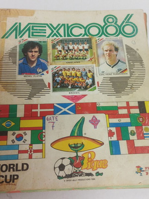 Panini World Cup 1986 Football Album used, complete