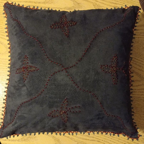 Embroidered pillows from Bedouins used, set of 2