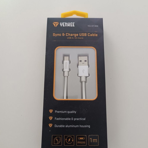 Yenkee USB-A to Micro USB Charging Cable 1m new