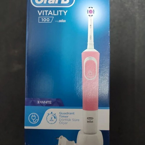 Oral-B Vitality 100 electric toothbrush with timer, pink
