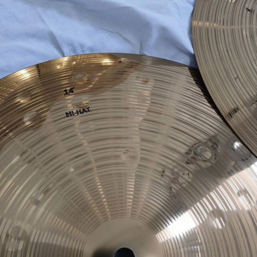 Turkey cymbal set B08, new, 5 pieces with drumsticks
