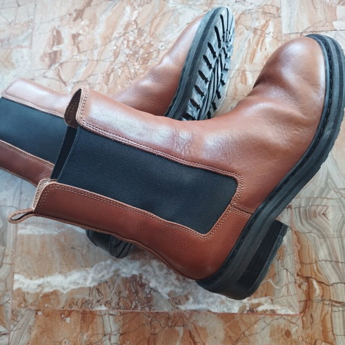 Clarks ankle boots leather, slightly used, brown, size 37