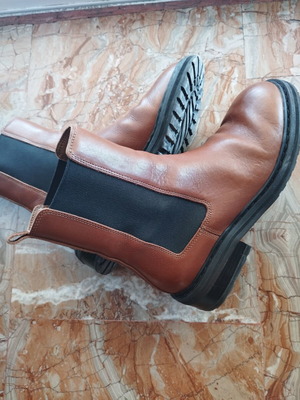 Clarks ankle boots leather, slightly used, brown, size 37