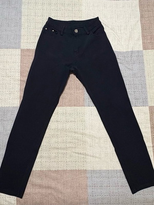 Black skinny elastic pants like new, size S