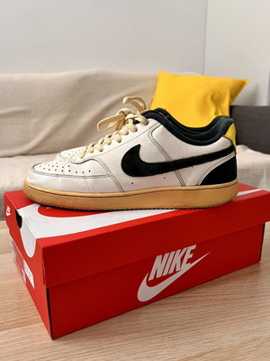 Nike Court Vision Lo Sail/Pro Green sneakers size 43 used