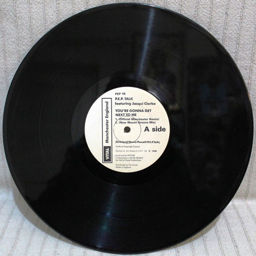 P.E.P Talk Featuring Jacqui Clarke You're Gonna Get Next To Me Remix 12" EP like new