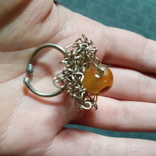 Handmade ring new, silver