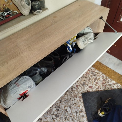 Wooden storage cabinet used 1.25x35x75 cm