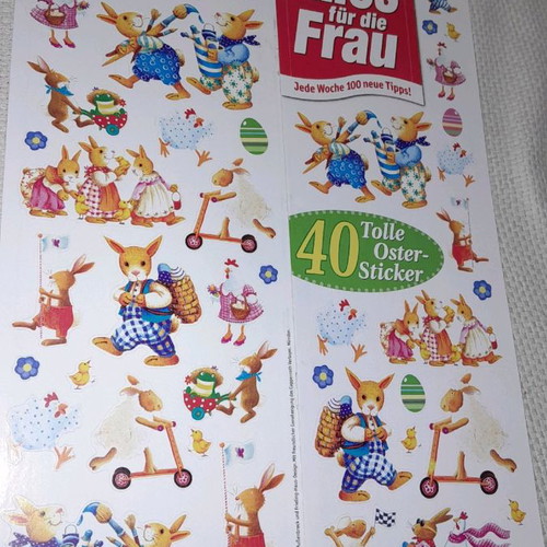 Easter stickers new, pack of 8 sheets