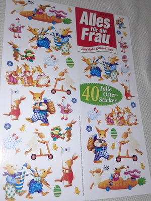 Easter stickers new, pack of 8 sheets