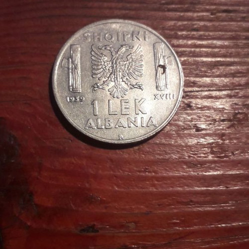 Νόμισμα 1 Lek 1939 Αλβανίας μεταχειρισμένο