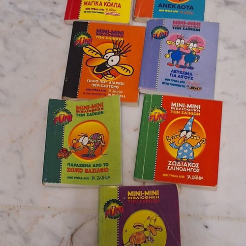 Miniatures Sainia used, pack of 7 small books