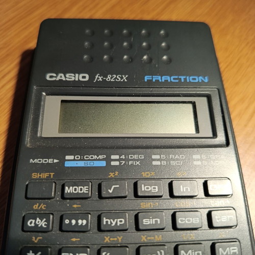 Casio fx-82SX scientific calculator used, fully functional needs battery