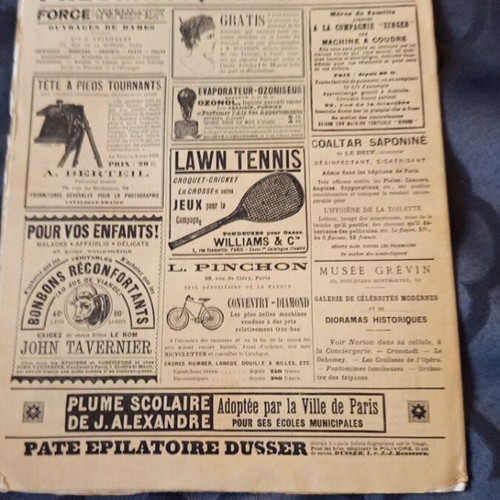 Le Journal de Jeunesse French magazine 1893 used, issue 1080