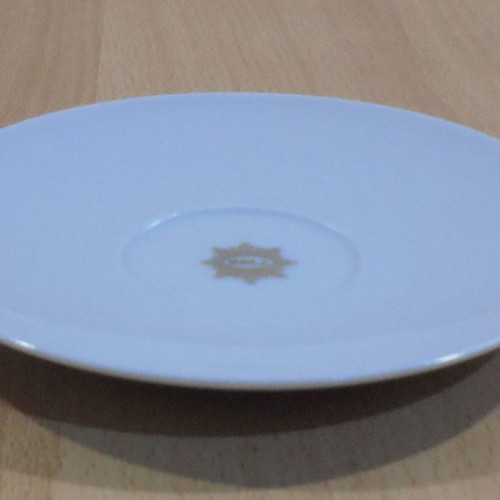 TWA Trans World Airlines old promotional ceramic saucer used
