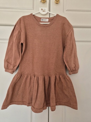 H&M dress with fine knit dark muted apple like new